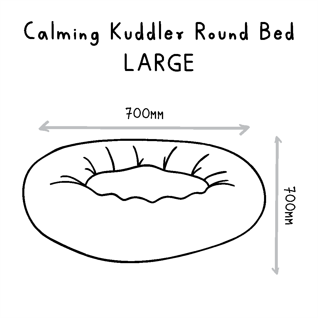 Huntlea Calming Kuddler Round Dog & Cat Bed - Image 8