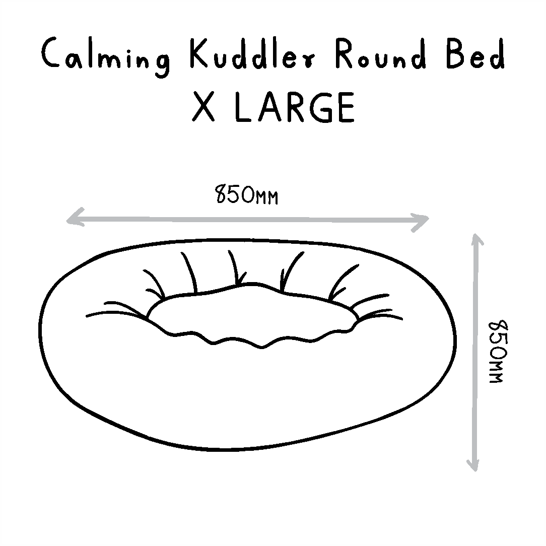 Huntlea Calming Kuddler Round Dog & Cat Bed - Image 9