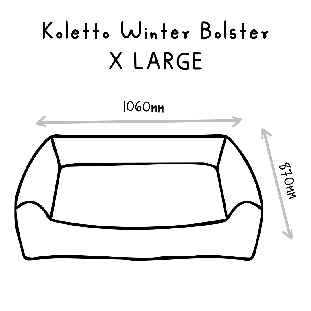 Huntlea Koletto Winter Bolster Dog Bed - Image 17