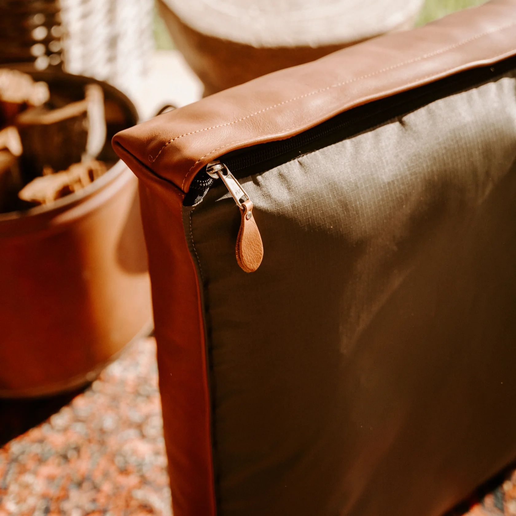 Huntlea Leather Napper Dog Bed - Image 5