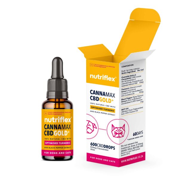 CannaMax Gold CBD Oil For Dogs And Cats 600mg