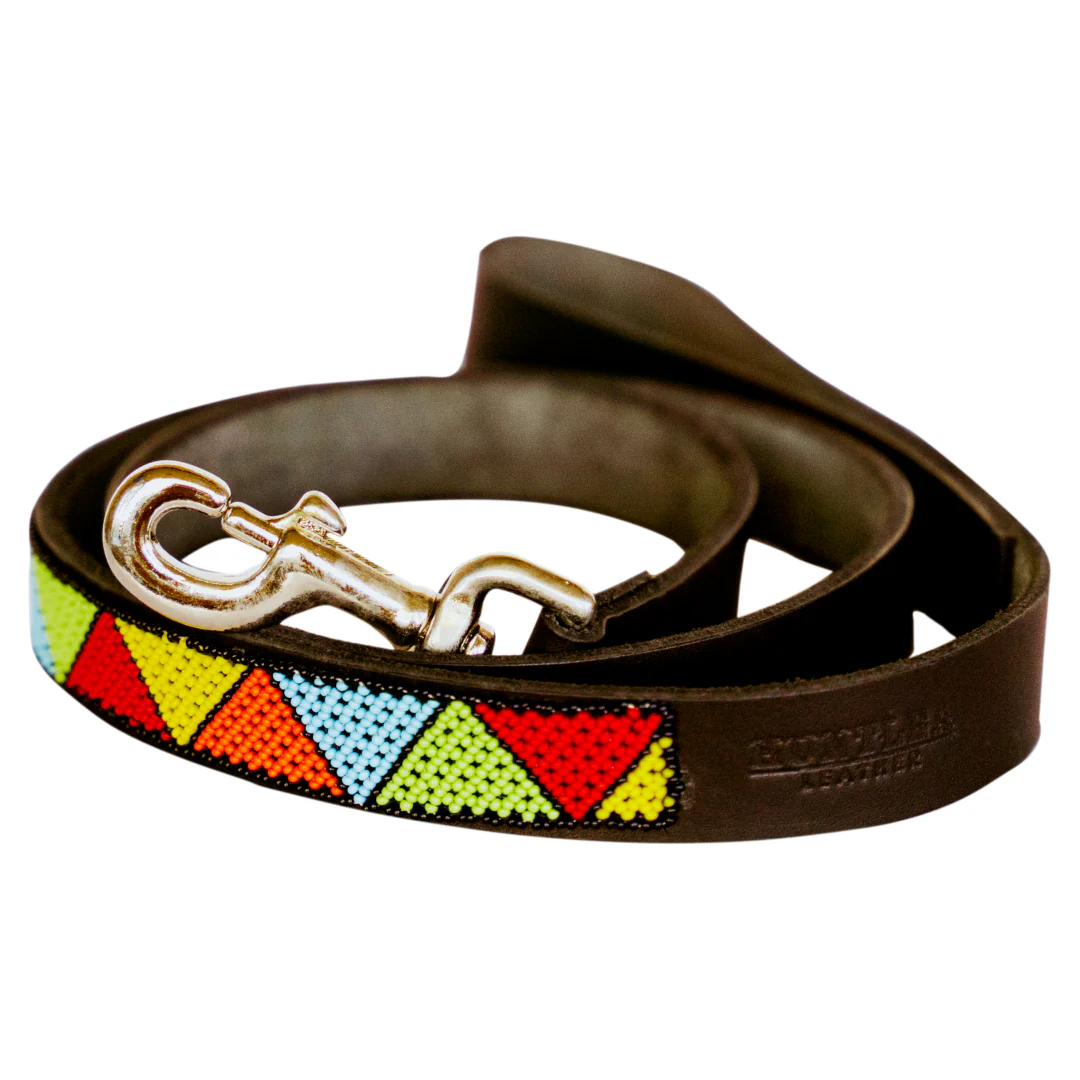 Huntlea Beaded Dog Lead Big Vee