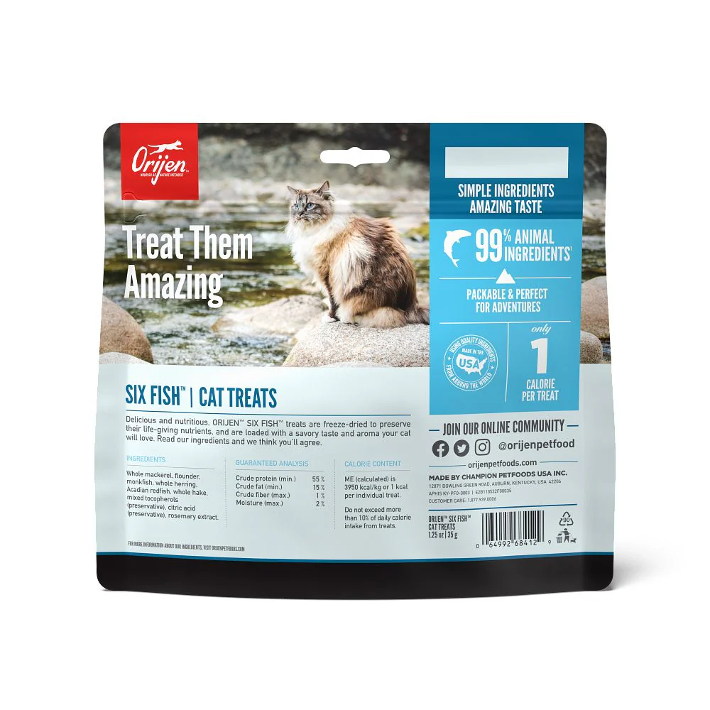 Orijen Six Fish Freeze-Dried Cat Treats - Image 2