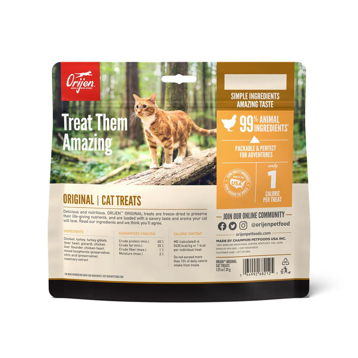 Orijen Original Freeze-Dried Cat Treats - Image 2