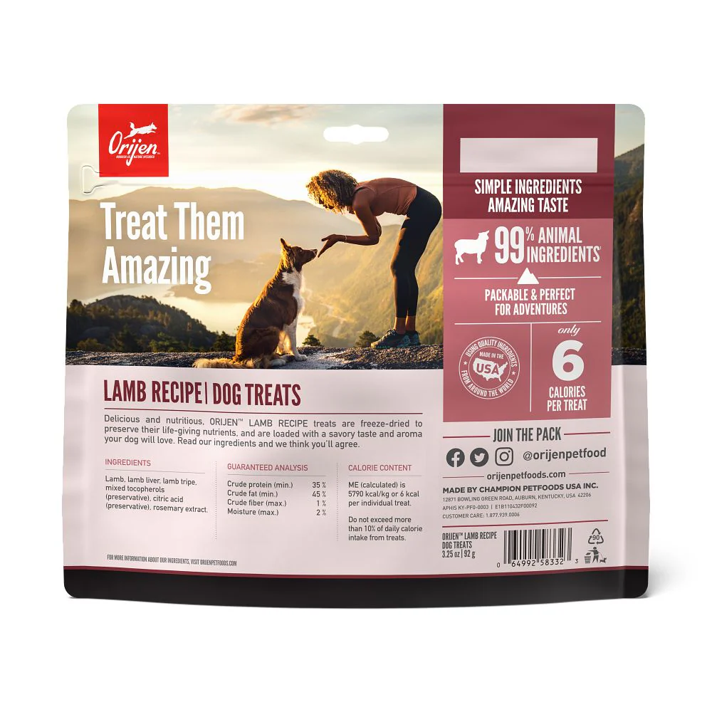 Orijen Grass Fed Lamb Freeze-Dried Dog Treats - Image 2
