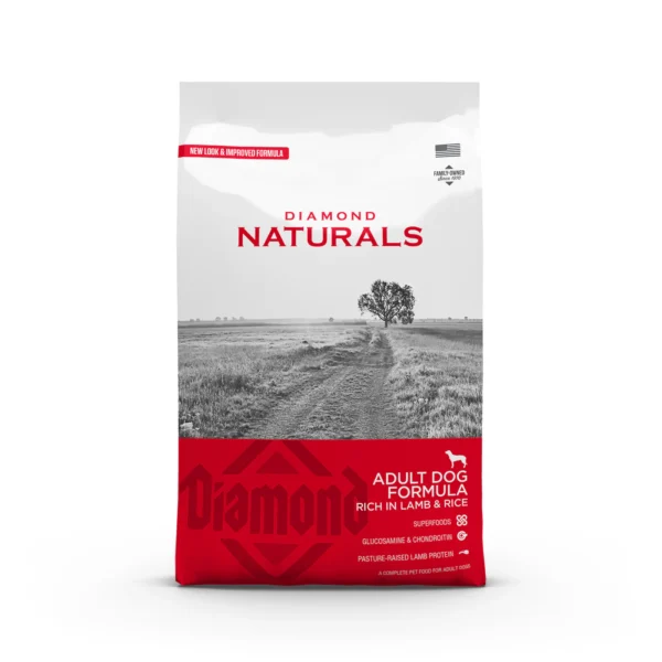 Diamond Naturals Adult Dog Formula - Rich in Lamb and Rice