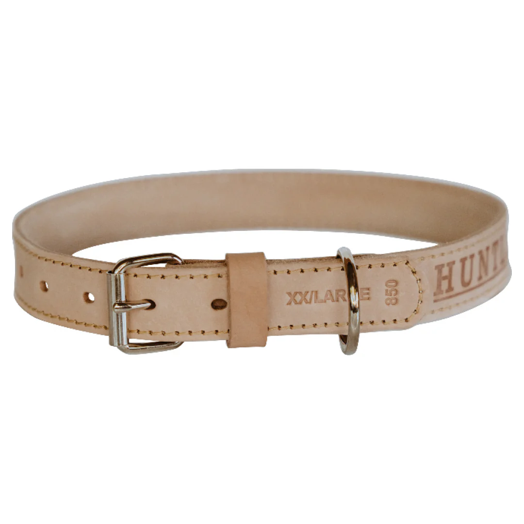Impala Heavy Plain Dog Leather Collar - Image 4