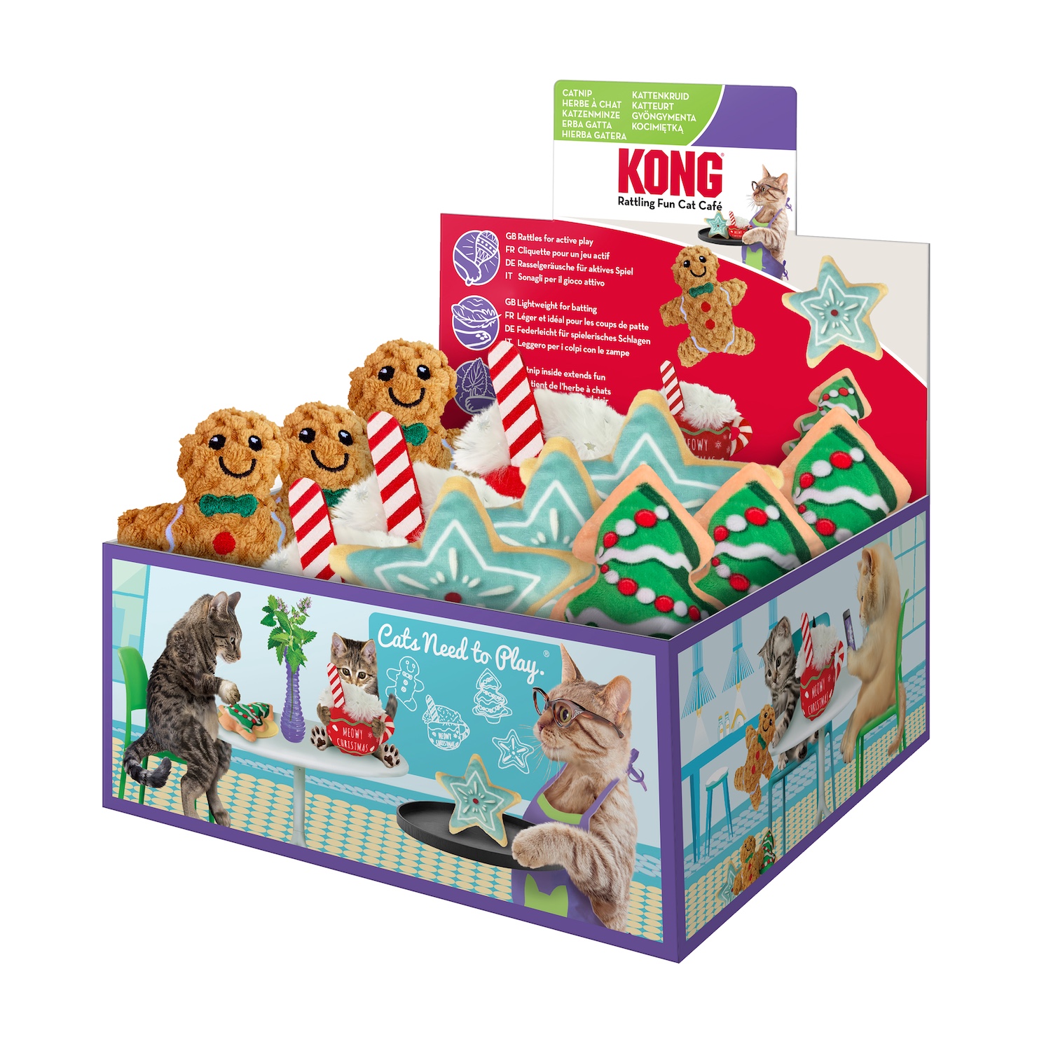 Kong Holiday Scrattles Café PDG 12 PCS